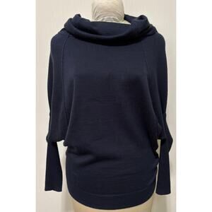 MM Miss Me Couture Wool Blend Cowl Neck Bat Wing Size XS Oversized Sweater
